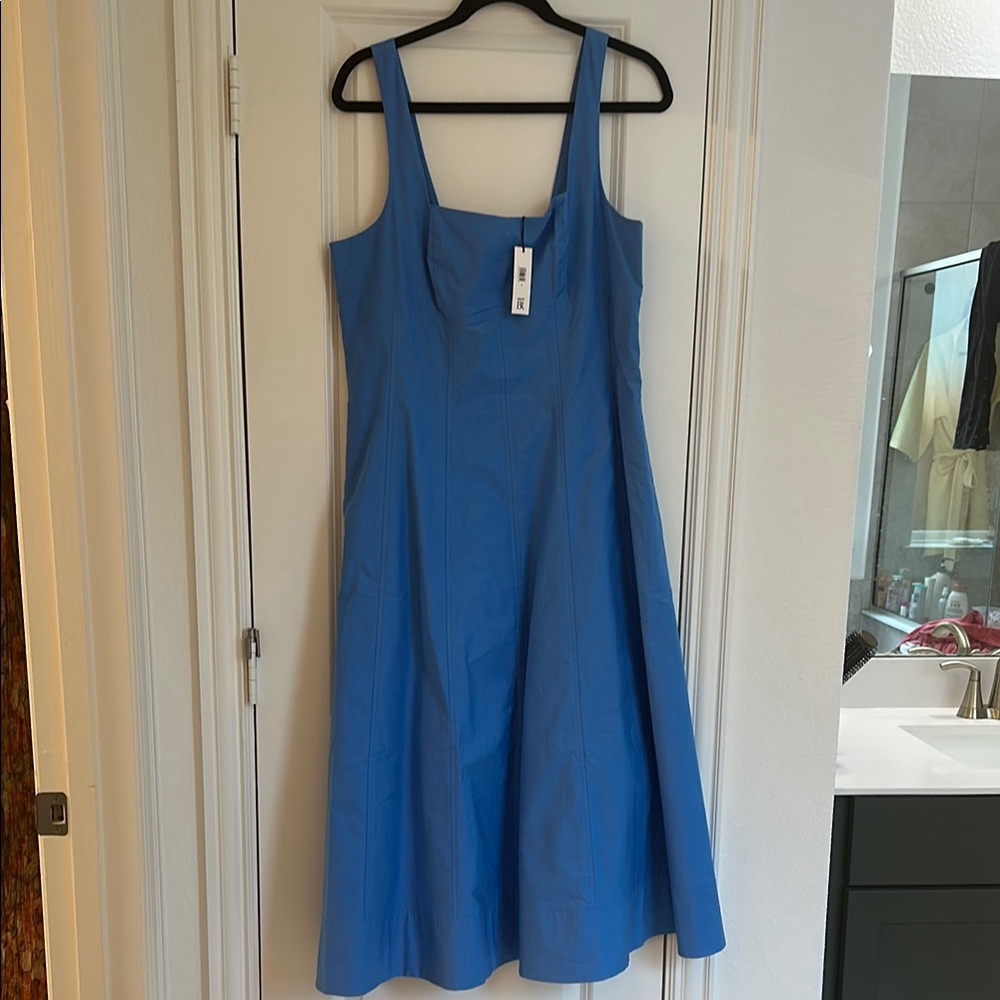 Chic Blue Midi Dress